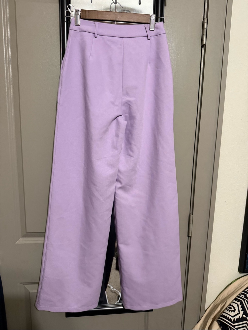 Princess Polly Lavender High-Waist Wide Leg Pants - Picture 3 of 3